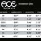 Ace 44 Low Polished Skateboard Truck (Pair)