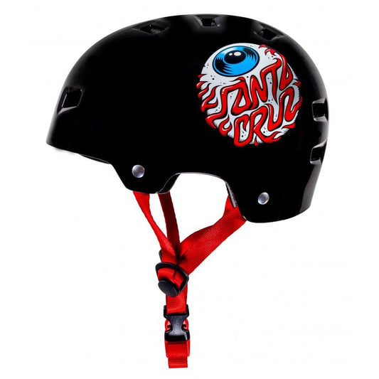 Bullet x Santa Cruz Helmet Eyeball Youth 49-54cm Gloss Black OSFA YOUTH