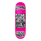 Heroin Skateboards Nolan Allegory Of Fear Skateboard Deck 9.5"
