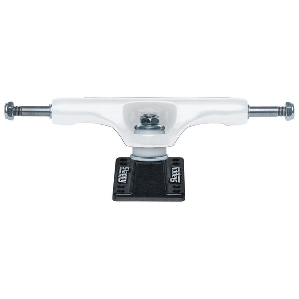 Slappys Curb Creeper ST1 Skateboard Truck White/Black (Pair)
