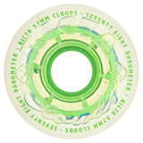 Ricta Clear Splatter Clouds Camo Green 78A 57mm Skateboard Wheels (4Pk)