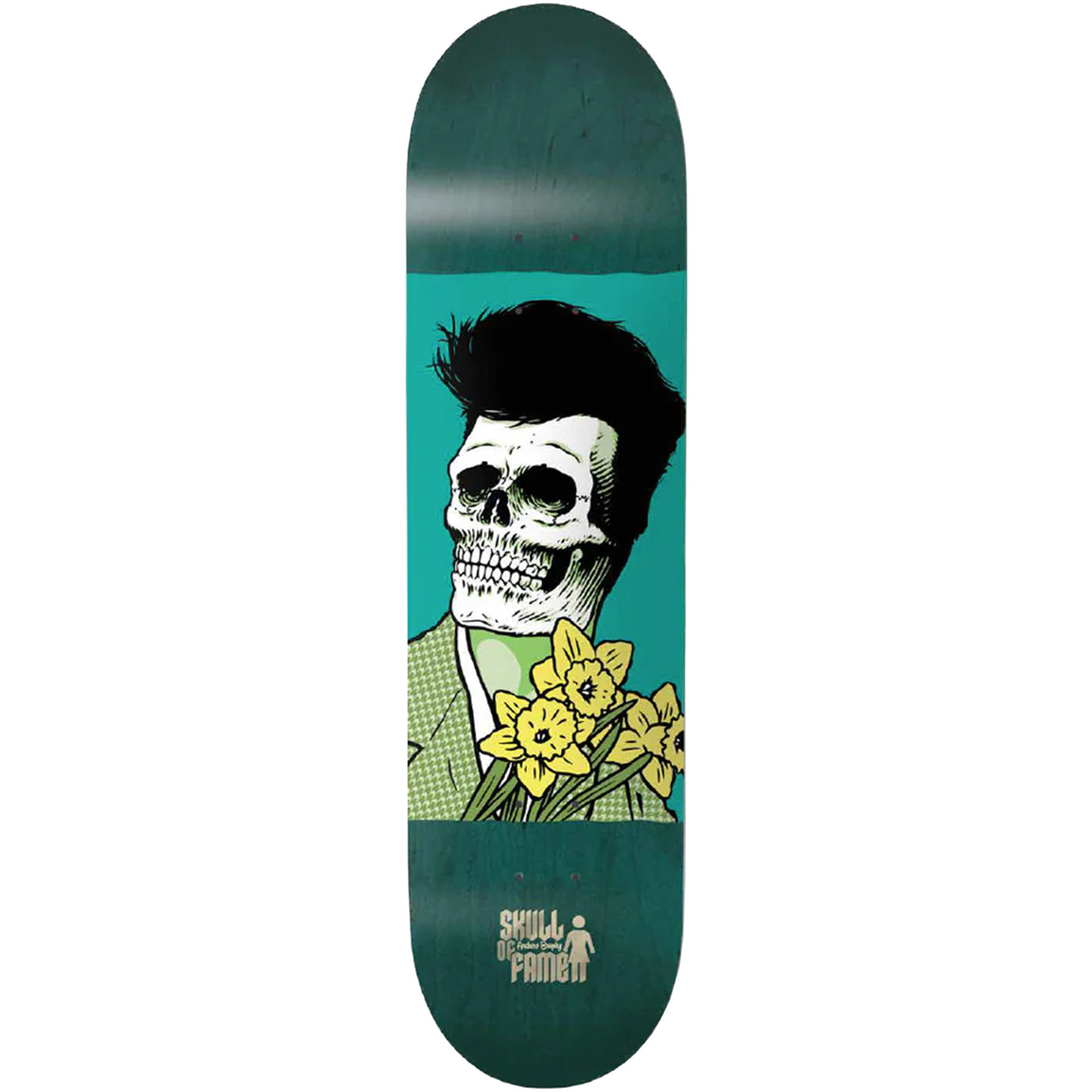 Girl Brophy Skull Of Fame OG Skateboard Deck 8.5"