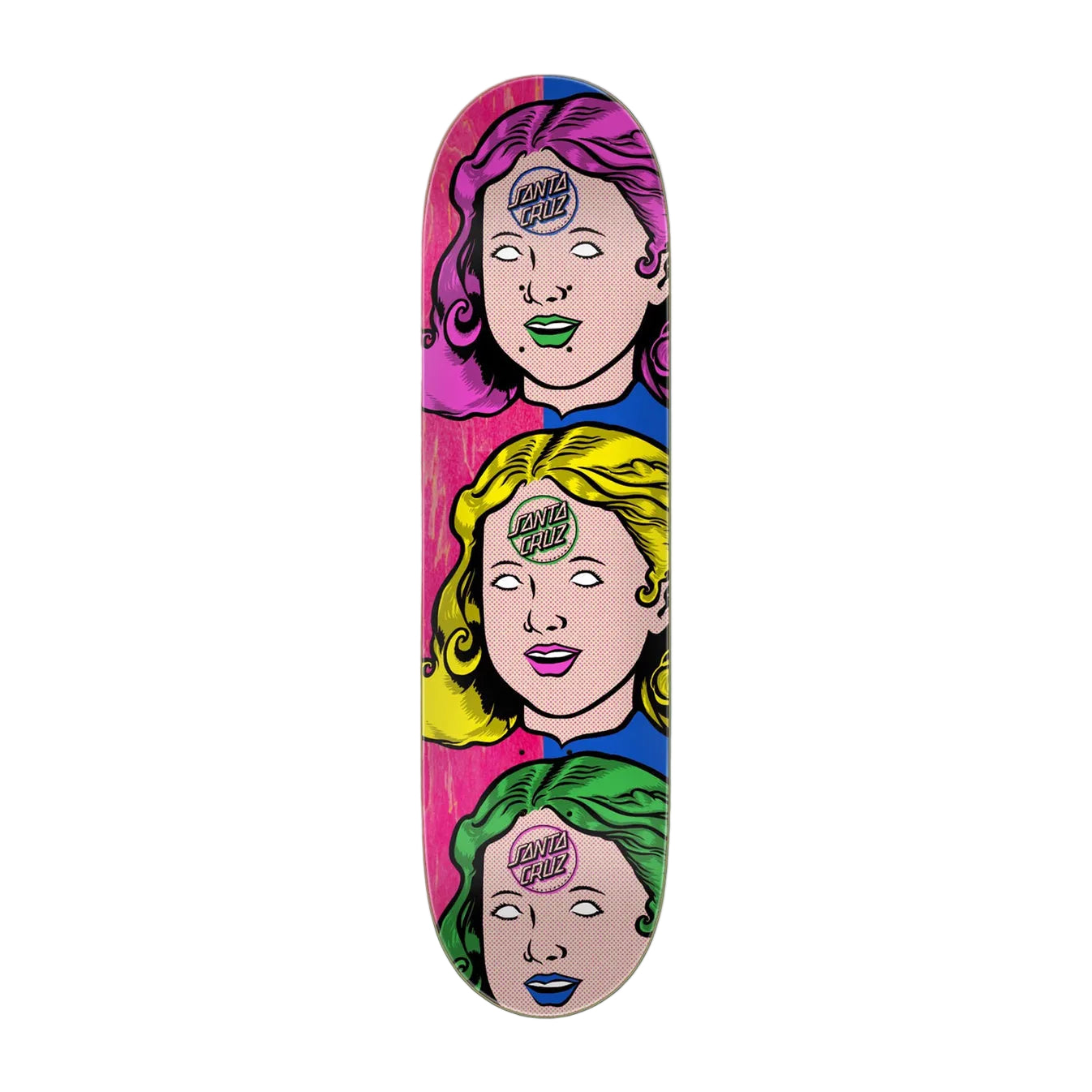 Santa Cruz Possessed Head FeelBase Skateboard Deck 8"