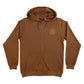 Independent Truck Co Clipper Zip Hooded Sweatshirt Brown