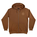Independent Truck Co Clipper Zip Hooded Sweatshirt Brown