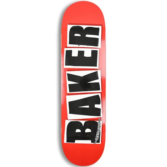 Baker Brand Logo Black/Red Skateboard Deck