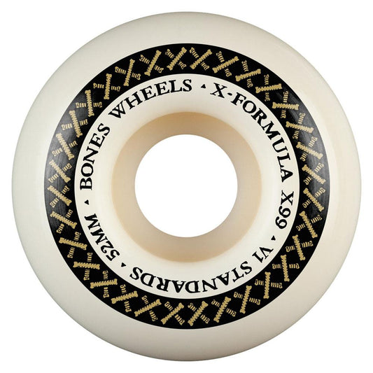 Bones Wheels X Formula V1 Standard 99A 54mm Skateboard Wheels (4Pk)