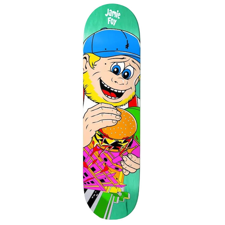 Deathwish Jamie Foy King Foy Skateboard Deck 8" (Various Woodstains)