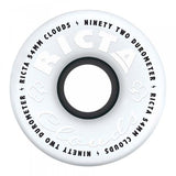Ricta Clouds 92A Black/White Skateboard Wheels (4Pk)