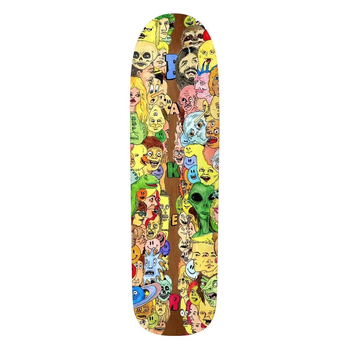 Baker Zach Allen Big Bodies Shaped Skateboard Deck 8.75"