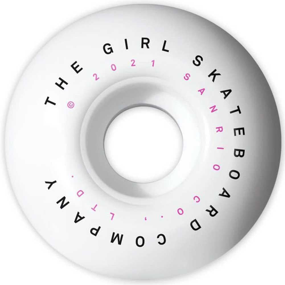 Girl Sanrio Tokyo Speed Staple 99A White Skateboard Wheels (4Pk)