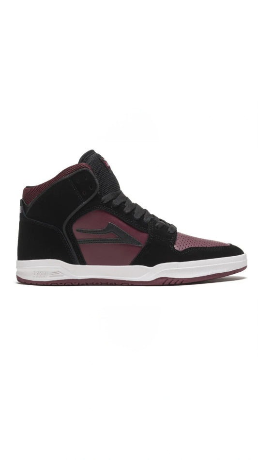Chaussures de skate Lakai Telford - Noir/bordeaux