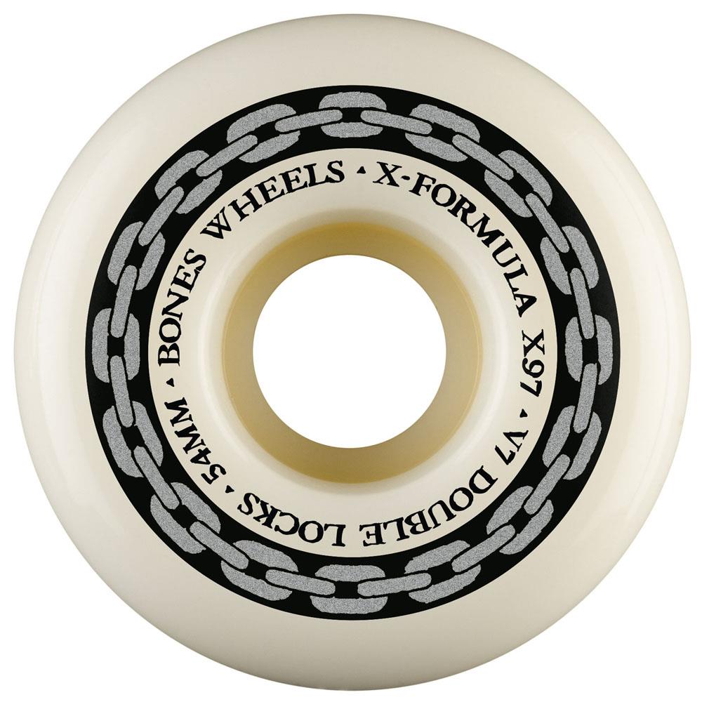 Bones Wheels X Formula V7 Double Locks 97A 54mm Skateboard Wheels (4Pk)