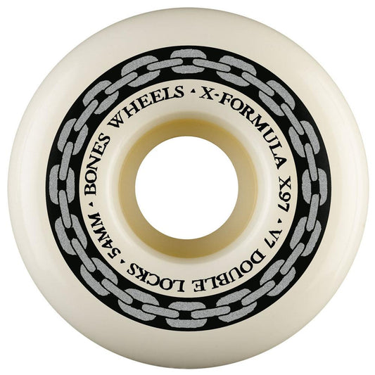 Bones Wheels X Formula V7 Double Locks 97A 54mm Skateboard Wheels (4Pk)