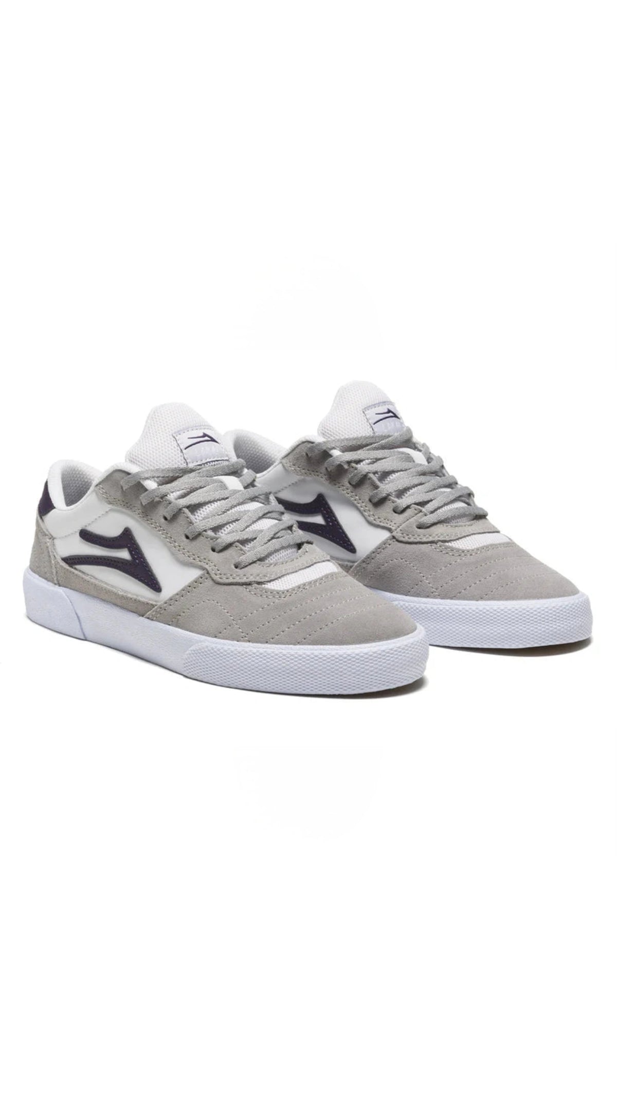 Chaussures de skate Lakai Cambridge - Gris clair/blanc