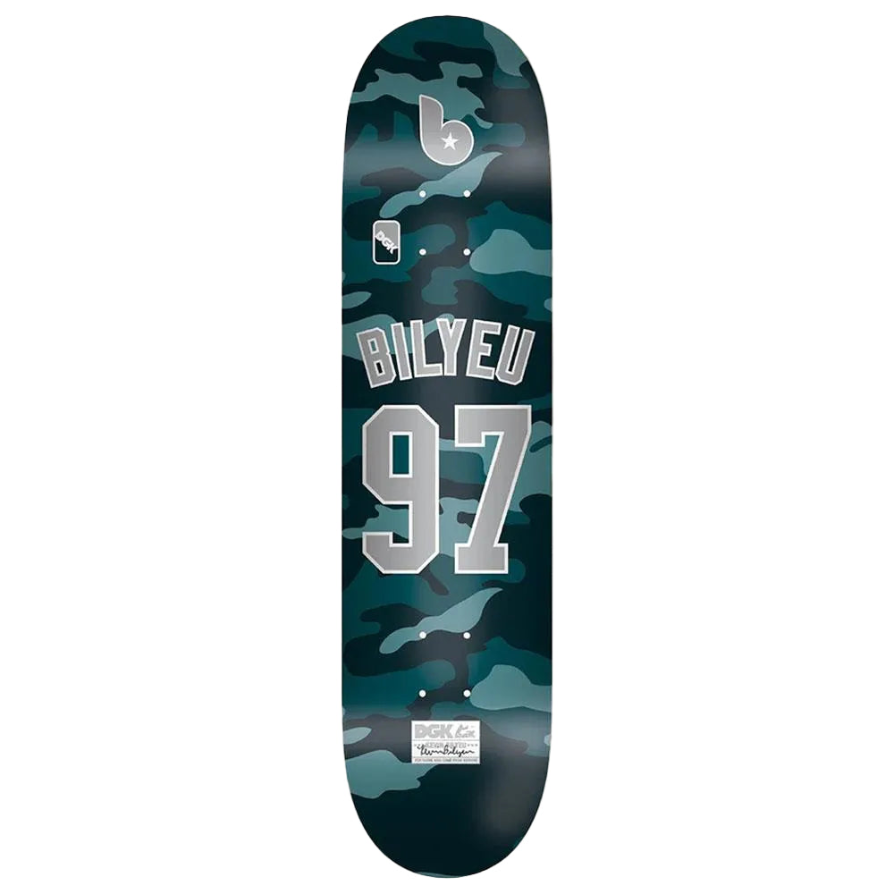 DGK Bilyeu Major League 3 Pro Skateboard Deck 8.25"