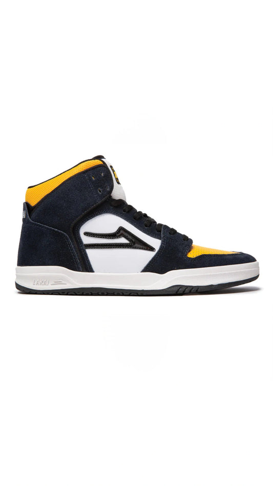 Chaussures de skate Lakai Telford - Bleu marine/jaune