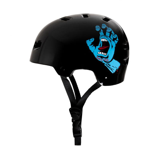 Bullet x Santa Cruz Helmet Screaming Hand Youth 49-54cm Gloss Black OSFA YOUTH
