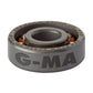 Bronson Speed Co. Bearing Chris Joslin Pro 6-Ball Raw Silver/Orange 8Pk