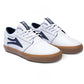 Chaussures de skate en cuir Lakai Griffin - Blanc/Gomme