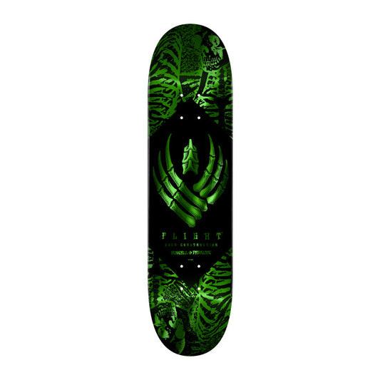 Powell Peralta Skeleton Flight Skateboard Deck 8.5" Green Foil