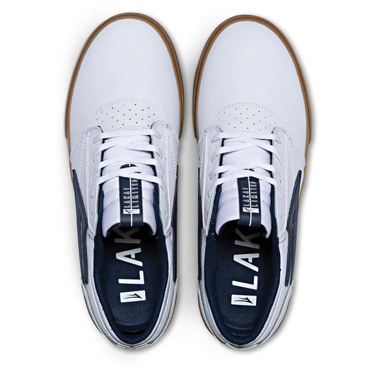 Lakai Griffin Leather Skate Shoes - White/Gum